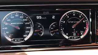 Mercedes S65 AMG Coupe acceleration 0 to 240kmh [upl. by Eseuqram]