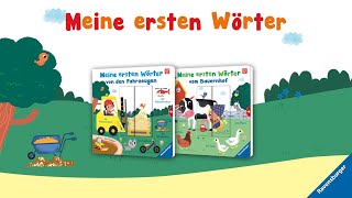 Ravensburger  Meine ersten Wörter vom Bauernhof und von den Fahrzeugen für Kinder ab 12 Monaten [upl. by Hgielrak]