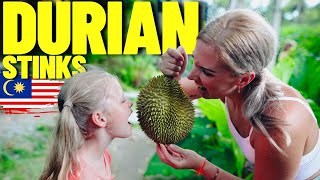 We were SHOCKED when trying DURIAN FRUIT in PENANG MALAYSIA [upl. by Augustina50]