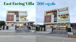 Luxury New Duplex House for sale in Dr As Rao Nagar East Facing 200sqyds [upl. by Ahsienroc]