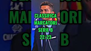 CLASSIFICA MARCATORI SERIE B 2223 football calcio viral shorts [upl. by Chace14]