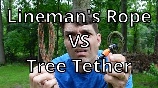 Linemans Rope VS Tree Tether [upl. by Girvin847]