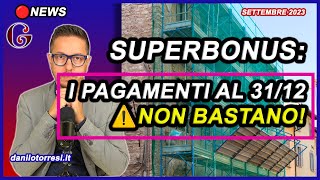 SUPERBONUS 110 ultime notizie  niente cessione del credito senza lavori fatti al 31 dicembre [upl. by Nojram108]