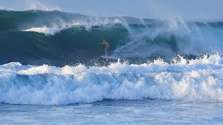 Big Haleiwa Opening Day Heaviest Biggest Ive seen in this season  Sunset Time 11324 [upl. by Cinom]