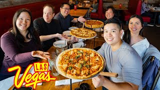 Giordanos DEEP DISH Pizza In LAS VEGAS w AllYouCanVegas amp billandlisa [upl. by Eeliab]