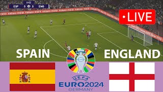 🔴LIVE SPAIN vs ENGLAND  UEFA Euro 2024 FINAL  Live Football Match  eFOOTBALL PES 21 [upl. by Codee]