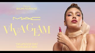 MAC  VIVA GLAM BHUMI PEDNEKAR  ITS TIME TO GIVE A GLAM [upl. by Intruok891]