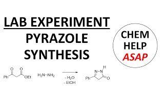 Knorr pyrazole synthesis from a ketoester  laboratory experiment [upl. by Gilmour631]