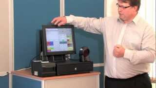 Online Cash Registers TouchScreen EPOS System Demonstration [upl. by Cyler]