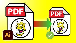 How To Reduce PDF File Size In Illustrator CC [upl. by Towroy]