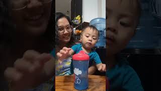 Cute baby drinking in Sippy Cup  Axel  1year old baby [upl. by Natalie]