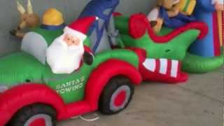 Funny ToyReviews Christmas Funny Animated Inflatables from Lowes Christmas 2011 [upl. by Evelyn147]