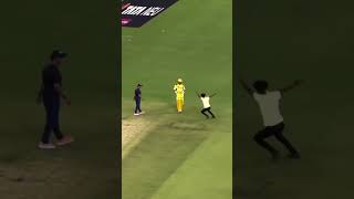 MSD Fan entered into the ground to hug MS Dhoni 🥺❤ cskvsgt ipl2024 msdhoni cricket ipl short [upl. by Eilojne]