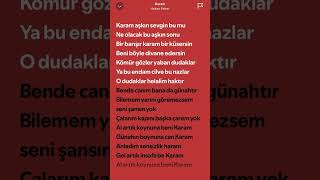 Hakan Peker Karam Lyrics keşfetbeniöneçıkar keşfetedüş [upl. by Zendah]