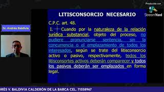 quotLITISCONSORCIO Y TERCEROS EN EL PROCESO CIVILquot [upl. by Sophy]