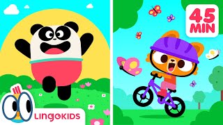 EXERCISE SONG 🤸🌞  More Outdoors Songs for Kids  Lingokids [upl. by Huskey]