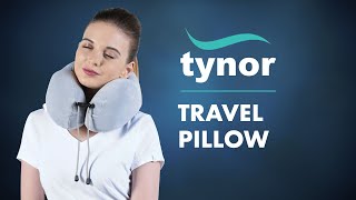 Tynor Travel Pillow I93 is a portable neck support for resting the neck during sleep [upl. by Holub]