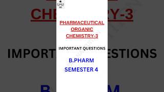 Pharmaceutical organic chemistry3 previous year important questions poc3 poc bpharmsem4 [upl. by Griffin]