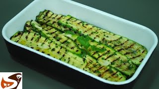 Zucchine grigliate in padella alla piastra o al forno  contorni grilled zucchini [upl. by Trautman]