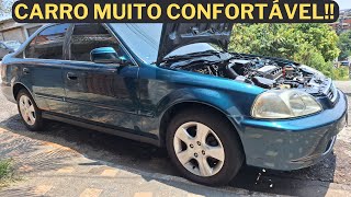 Honda Civic 1998 Bem Cuidado  Mais Confortável Que Muitos Carros Mais Novos Muitas Dicas [upl. by Lemmuela755]