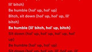 Kendrick Lamar  HUMBLE Lyrics [upl. by Yard]