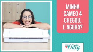 Minha Silhouette Cameo 4 chegou e agora  Thiara Ney [upl. by Aihtak44]