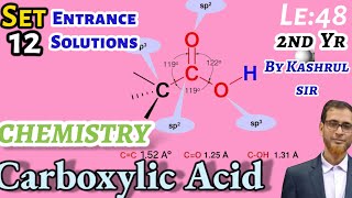 Chemistry class 12 CarboxylicAcidLectureno 48HSc 2nd yrENTRANCE EXAM SOLNSet no 12Kashru sir [upl. by Akeimat213]