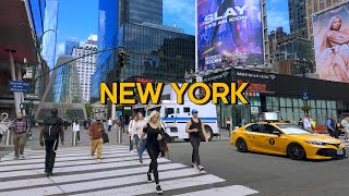 4k New York City Walk Morning in Manhattan NYC [upl. by Enaywd]