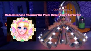 Redeeming and showing the Prom Queen Toy code dress Royale High [upl. by Enyalaj79]