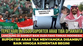 DETIKDETIK Suporter ARAB Tiba Di Indonesia DISAMBUT Baik Fans Timnas sampai Puji Indonesia begini [upl. by Kiker]