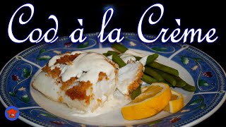 Baked Cod Fish with Cream Sauce  Best Baked Fish Recipe  Creative Cooking [upl. by Suqram]