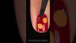 Easy Lunar New Year nail art 🥰🍊🧧 [upl. by Gamaliel]