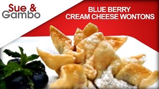 Blueberry Cream Cheese Wonton [upl. by Ilrebma850]