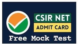 CSIR NET July 2024 Admit Card Out  Free Mock Test physicsgalaxy1537 [upl. by Lesde]