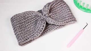 How to Loom Knit a Headband Super Easy for Beginners  DIY Tutorial [upl. by Peri176]