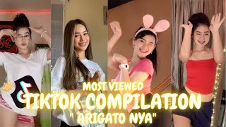 MOST VIEWED  ARIGATO NYA  Leateq  Tokyo  TikTok Dance Challenge  Trending TikTok [upl. by Letta]