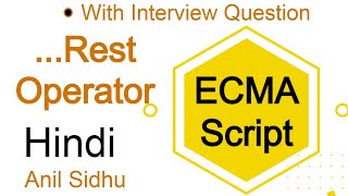 Es6 tutorial in Hindi 10 rest operator [upl. by Tri]