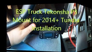 2014 Tundra ESP P3 brake controller mount install [upl. by Inaffets]