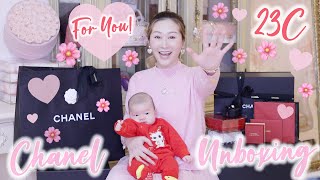 CHANEL 23C HAUL UNBOXING  CNY GIFT FROM CHANEL ❤️🐰 I FINALLY SCORED THIS BAG 💖 LINDIESS [upl. by Hoes]