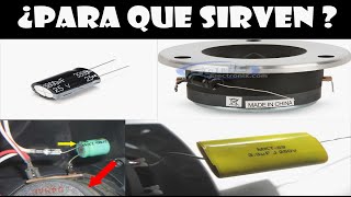 Para que sirven los capacitores y las resistencias en las bocinas Audio Corregido [upl. by Etiuqram331]