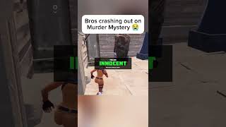 Bros crashing out on Murder Mystery 😭 fortnite fortniteclips fortniteshorts gaming shorts [upl. by Rudich]