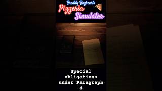 Freddy Fazbear’s Pizzeria Simulator 🔎📙 Special obligations under Paragraph 4 fnaf fnaf6 pc [upl. by Nnitsuj]