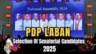 PDP LABAN Selection Of Senatorial Candidates  2025  PDP Laban National Assembly [upl. by Mariam]