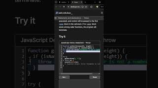 trycatch and throw in JavaScript coder coding javascript codeing programminglanguage [upl. by Neeleuqcaj40]