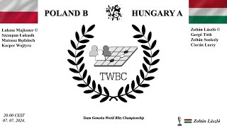 Gomoku TWBC 2024  Poland B vs Hungary A [upl. by Otir123]