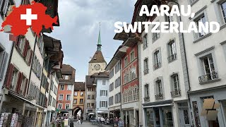 Aarau Switzerland 🇨🇭Most Beautiful Swiss Towns  Walking Tour 4K HDR [upl. by Carolyne]