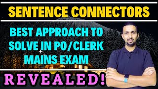 How to solve Sentence Connectors in English Best Approach for Banking Mains Exam By Aditya Ashtikar [upl. by Aerdnod]