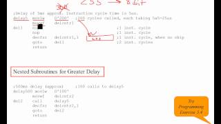 PIC16 Microcontrollers Unit 27 Ch 54 Time Delays in Assembly [upl. by Coryden666]