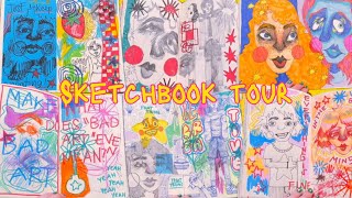 SKETCHBOOK TOUR  watch this if you need ideas to fill your sketchbook [upl. by Bluma]