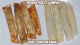 1 MENIT JADI MODAL KULIT LUMPIA JADI CEMILAN ENAKMUDAH DAN PRAKTIS  CEMILAN SEDERHANA DAN ENAK [upl. by Nnalyrehs612]